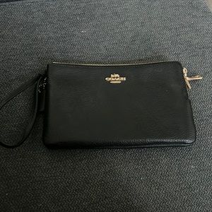 Coach double-zip wristlet